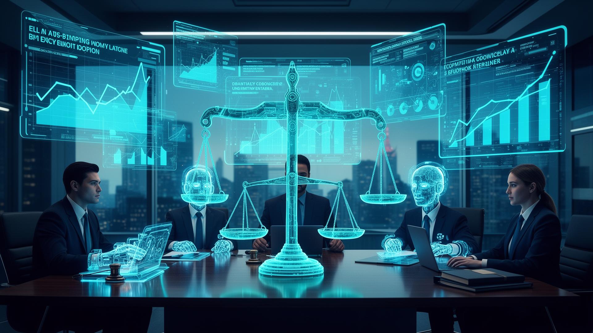 AI reshaping legal workforce with economic data visualizations