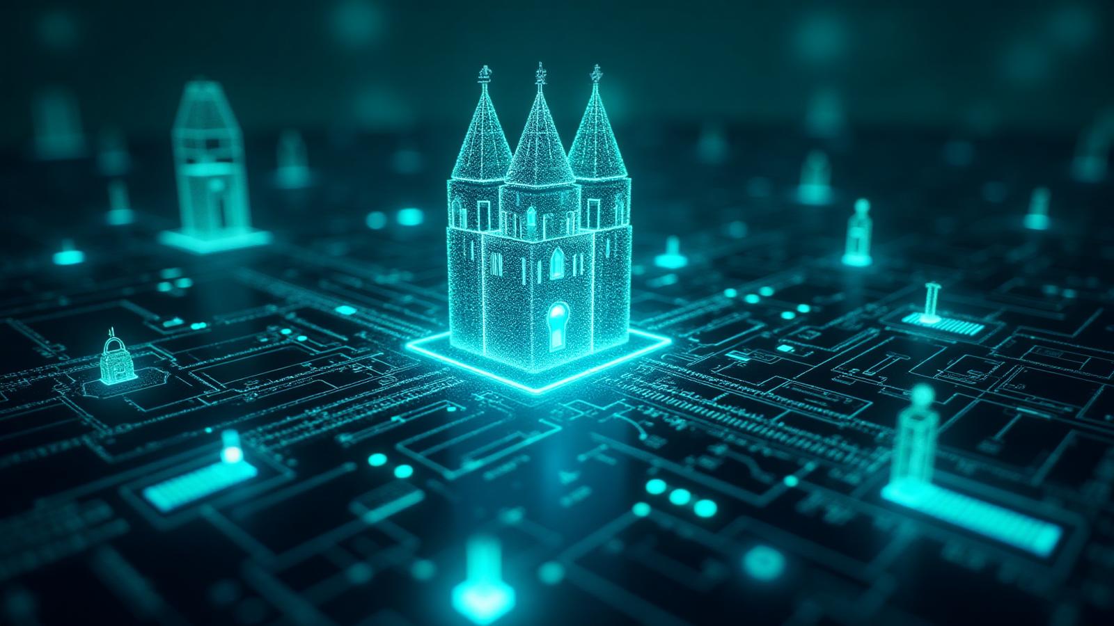 Data protection and cybersecurity visualization showing secure legal document encryption and compliance