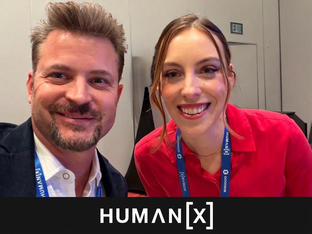 Matt Mishak with Jennifer Smith, CEO & Co-Founder of Scribe, at HumanX 2026
