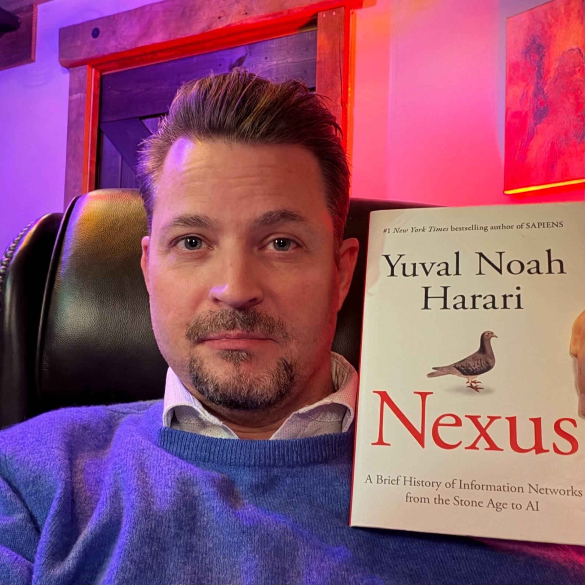 Matt Mishak with Nexus by Yuval Noah Harari