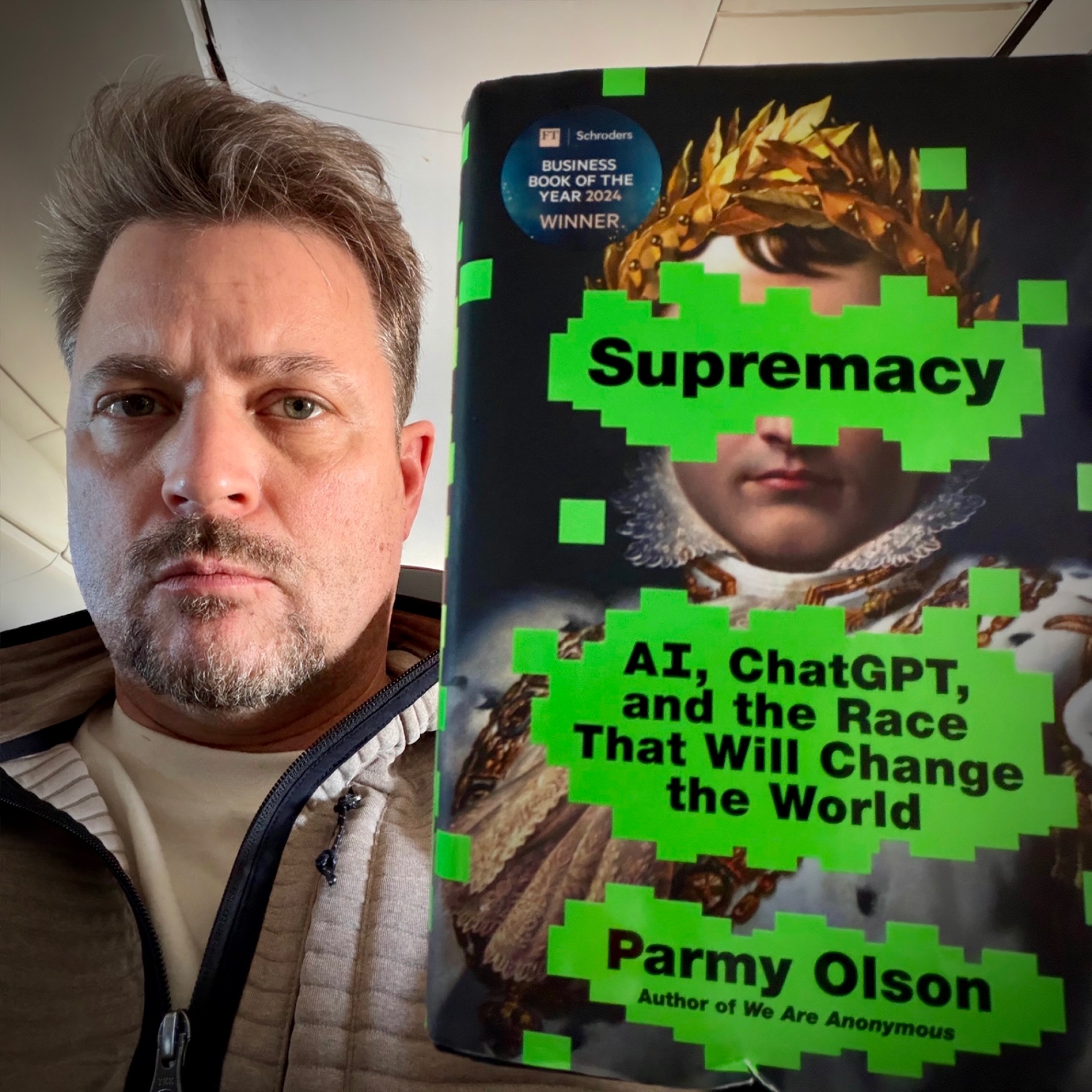 Matt Mishak with Supremacy by Parmy Olson